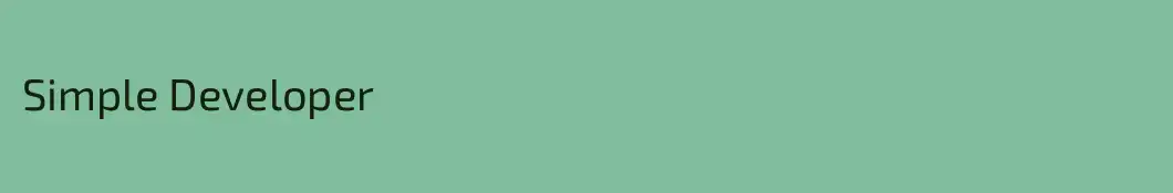 Simple Developer